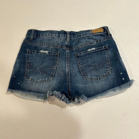 Aéropostale High Waisted Distressed Denim Shorts Women’s 6 Aero Cheeky Cutoff - Picture 2 of 9